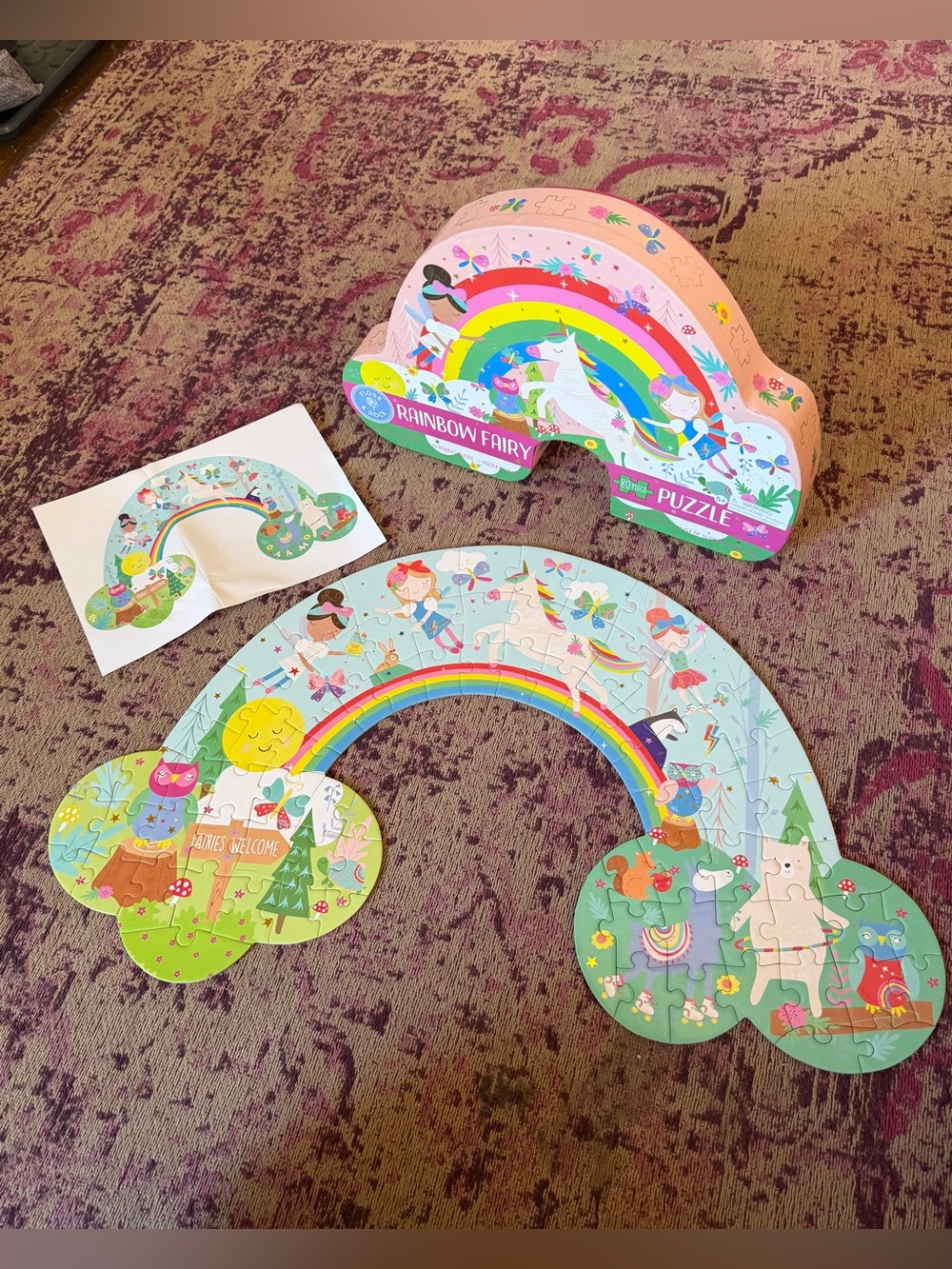 Rainbow Fairy Puzzle - Pink Rainbow Design